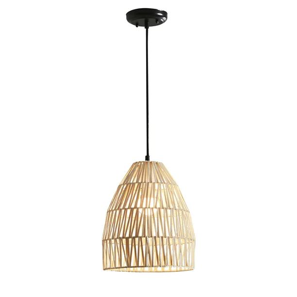 Better Homes & Gardens Tan Weaved Basket Pendant Light, 1 A19 Bulb Included - Walmart.com | Walmart (US)