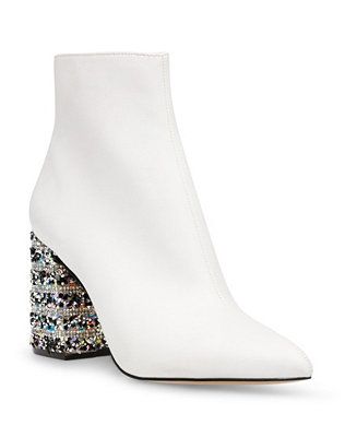 Betsey Johnson Women's Kassie Beaded Heel Dress Booties & Reviews - Booties - Shoes - Macy's | Macys (US)