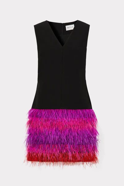 Veronica Feather Dress | MILLY