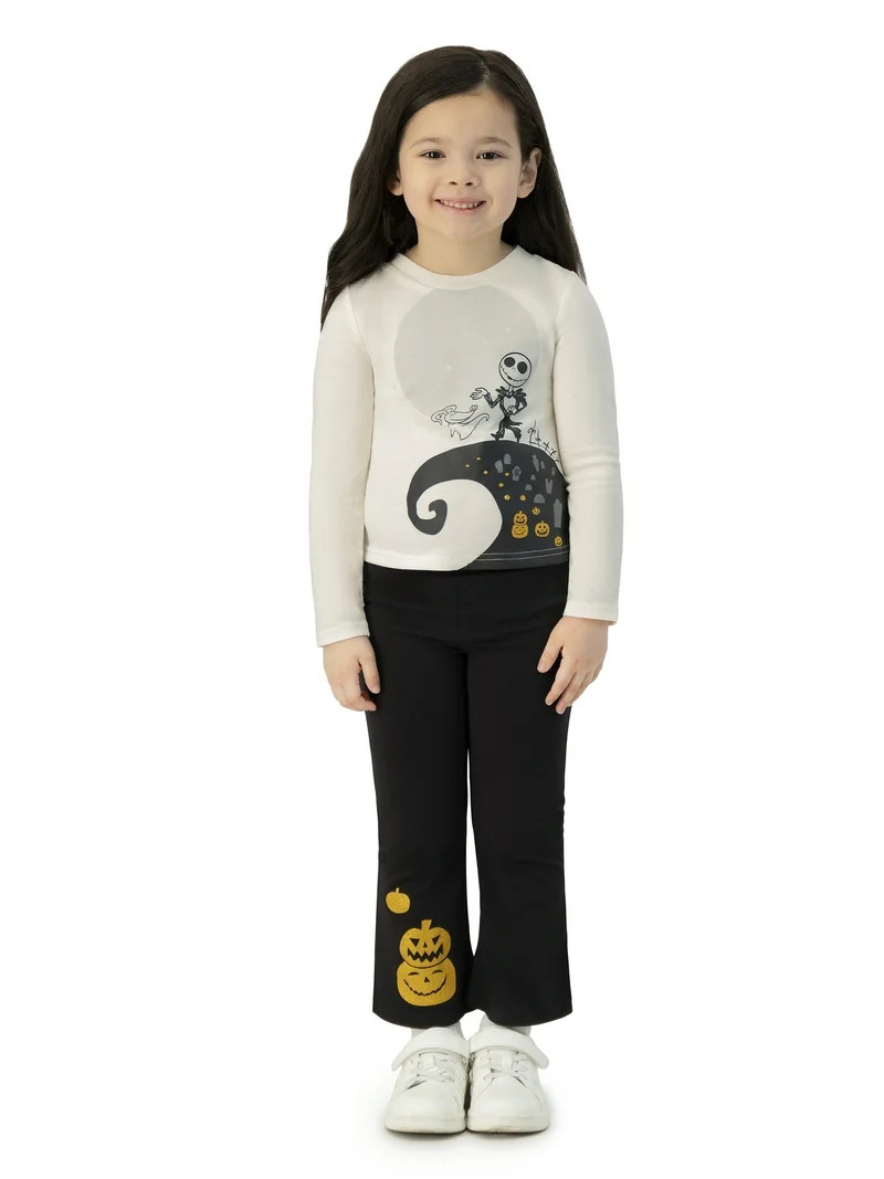 Nightmare Before Christmas Toddler Girls 3 Piece Legging Set, Sizes 12M-5T | Walmart (US)
