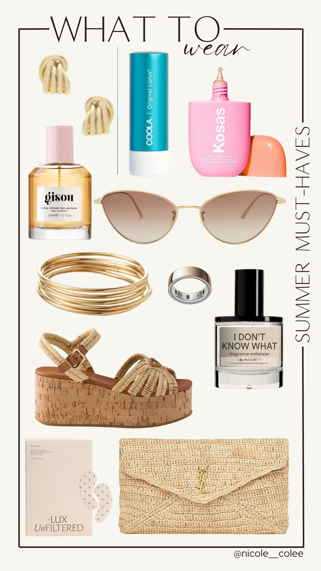 Summer essentials I actually don’t travel without ☀️✨

From SPF and glow products to the accessories that instantly pull a look together… these are the pieces I reach for on repeat all season 🤍

Easy, elevated, and made to mix into every outfit—from beach days to dinner nights 💁‍♀️

Everything is linked on my LTK ✨ 

 #LTKdayinmylife #LTKgrwm #LTKootd