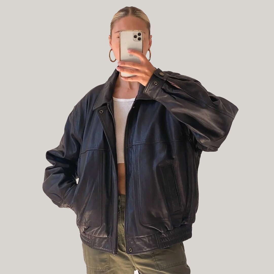 90's Womens Vintage Oversized Straight Jacket Ladies - Etsy | Etsy (US)