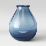 15" x 13.2" Decorative Glass Vase Blue - Threshold™ | Target
