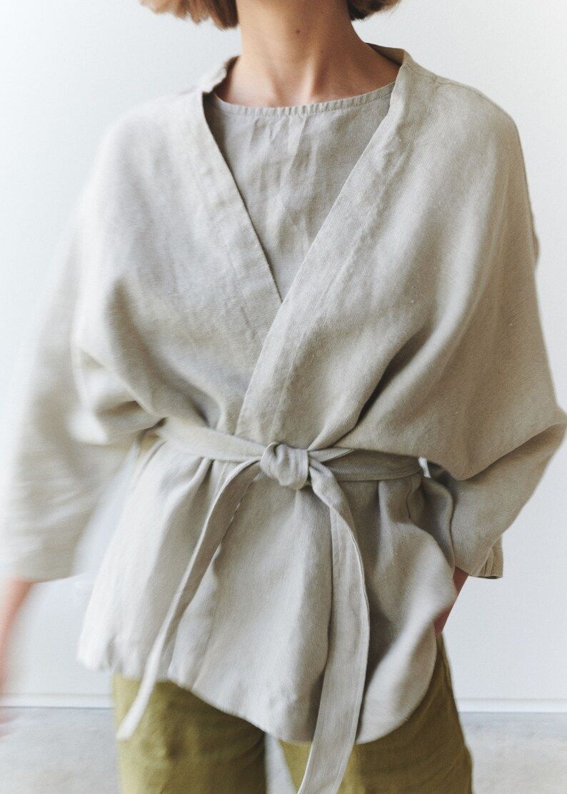 Rene jacket - Heavy linen jacket - Linen coat - Washed linen coat - Linen cardigan | Etsy (US)