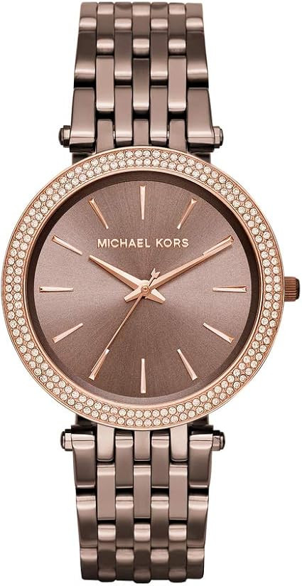 Michael Kors Darci 3 Hand Watch with Glitz Accents, 39MM | Amazon (US)