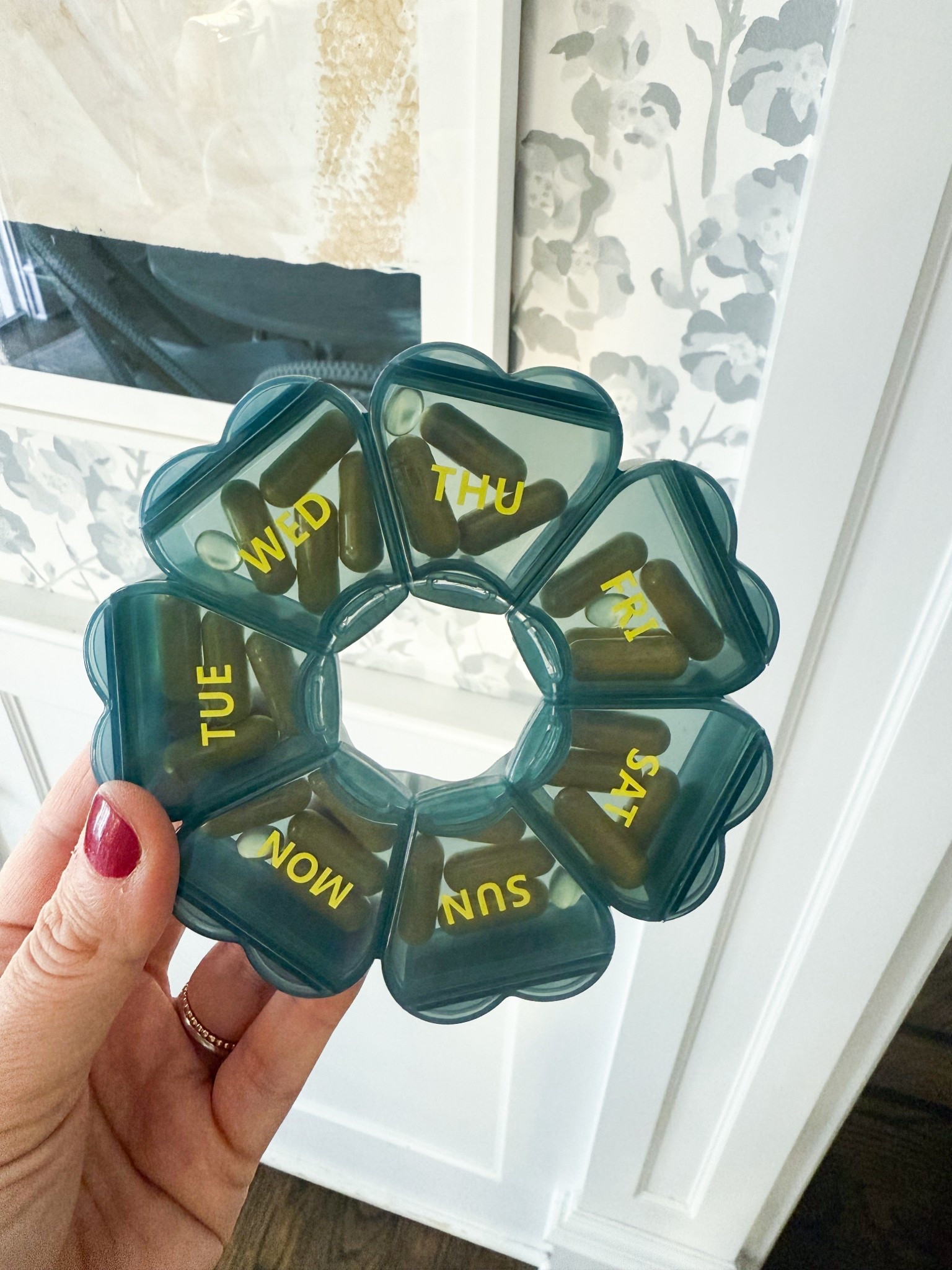 Using this cute pill organizer to hopefully help me get better about taking daily vitamins! 

#LTKselfcare #LTKmomlife #LTKmorningroutine