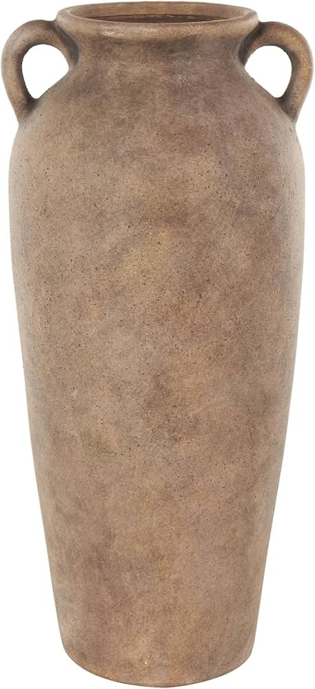 Deco 79 Ceramic Decorative Vase Antique Style Textured Centerpiece Vases with Handles, Flower Vas... | Amazon (US)