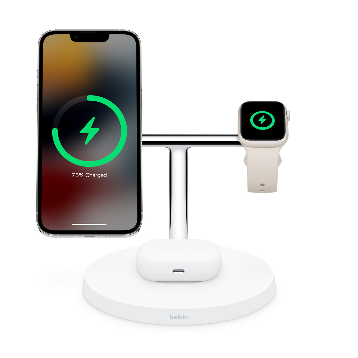 Belkin BOOST↑CHARGE PRO 3-in-1 Wireless Charging Stand with MagSafe | Apple (US)