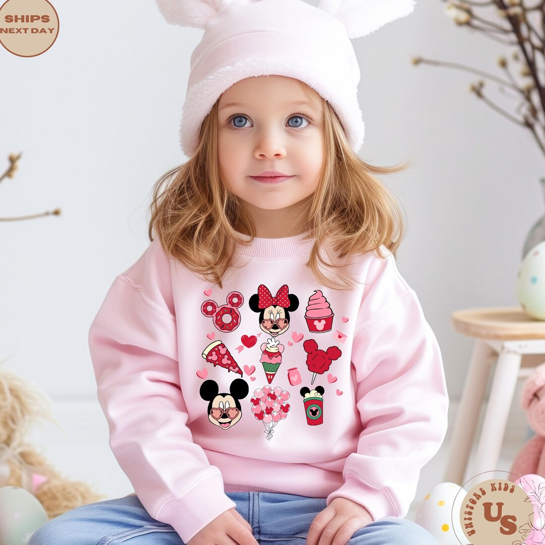 Disney Snacks Toddler Sweatshirt, Mickey and Minnie Snacks Kids Shirt, Disney Kids Shirt, Disney ... | Etsy (US)