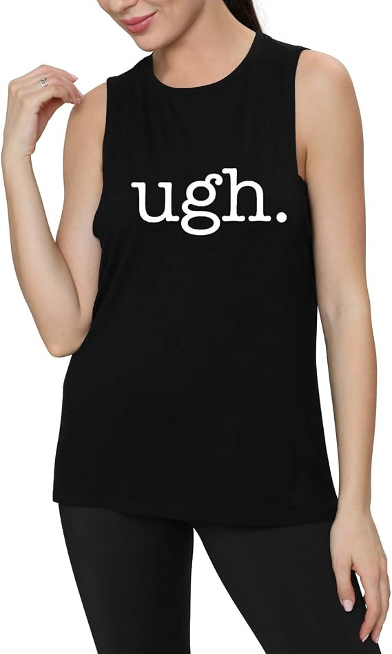 FANNOO Womens Workout Tank Tops-Novelty Funny Saying Fitness Gym Racerback Sleeveless Shirts for ... | Amazon (US)