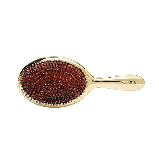 Ibiza Hair Professional Extra Large Oval Boar Hair Brush (GL7 - Gold Metallic), Boar/Nylon Bristl... | Amazon (US)