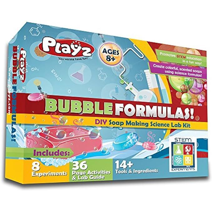 Playz DIY Make Your Own Soap Activity Set w/ Chemical Reactions - Arts & Crafts Science Kit for Kids | Amazon (US)