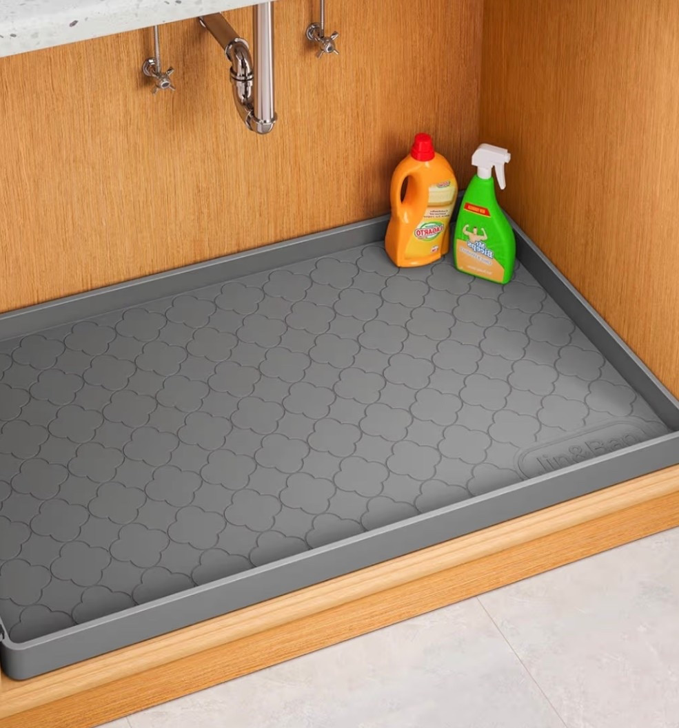 Waterproof under the sink mat #organizemylife #2026goals #underthesinkmat #forthehome #kitchenorganization 

#LTKSaleAlert #LTKdayinmylife #LTKHome