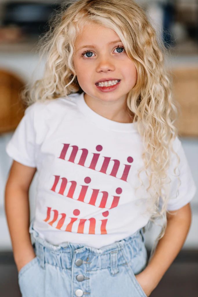 Mini White Toddler Graphic Tee | The Mint Julep Boutique