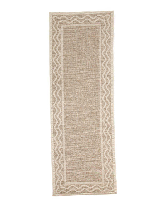 Made In Turkey 2x8 Outdoor Scalloped Runner | TJ Maxx