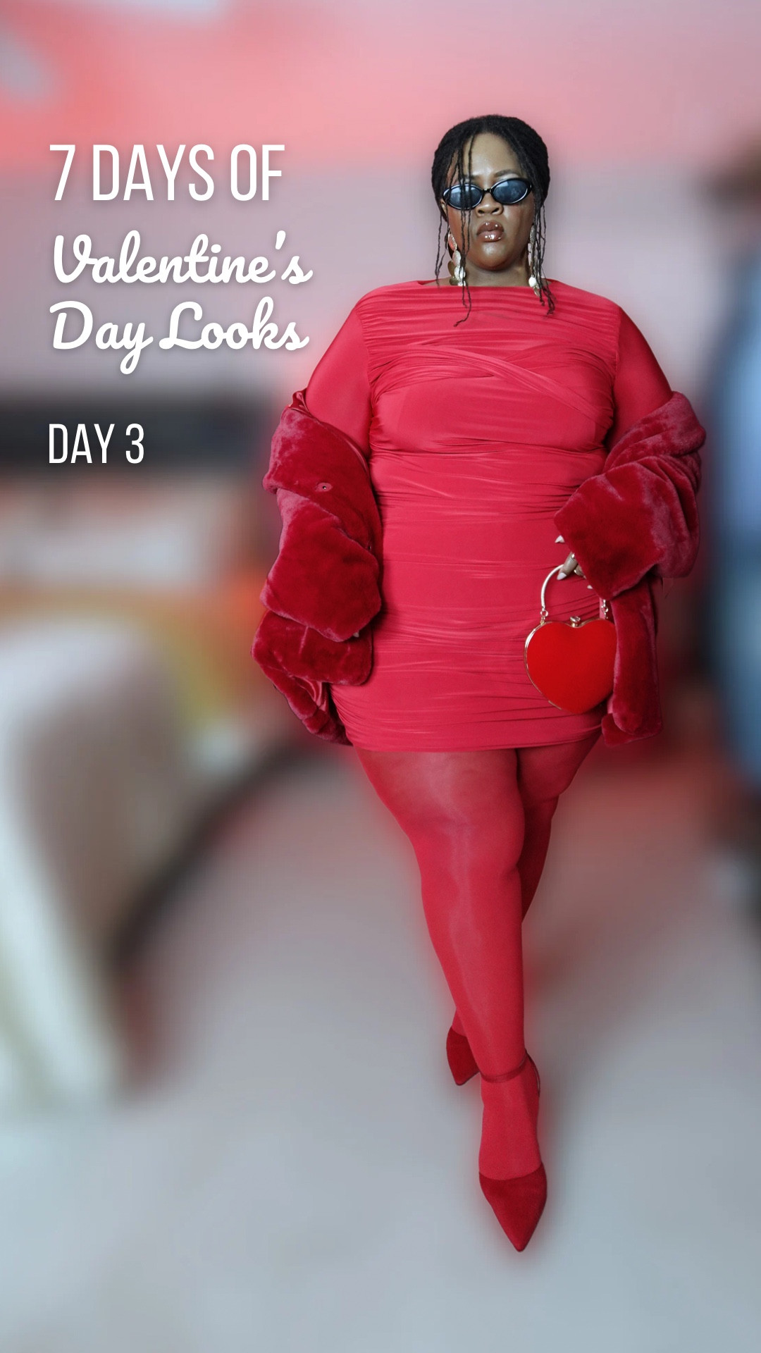 Confidence isn’t something you wait for—it’s something you step into.

🏷️ I'm wearing the red bodycon dress in a size 3X, the dark red faux fur coat in a size 4X and the red tights in a size 5X/6X. The red block heels are in a size 12W.  

#LTKFindsUnder50 #LTKPlusSize