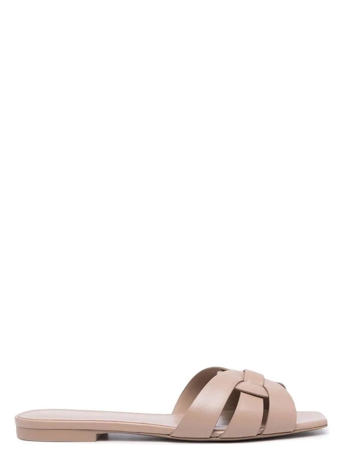 Saint Laurent Women's Tribute 05 Slide Sa in Darkbeige | Size 39 | 572761AAAAH | LOZURI