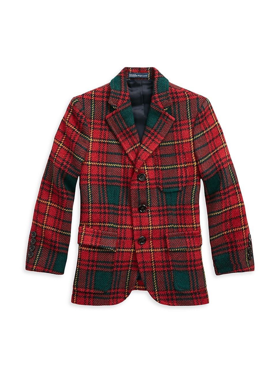 Little Boy's & Boy's Plaid Wool Sport Coat - Red Holiday Tartan - Size 6 | Saks Fifth Avenue
