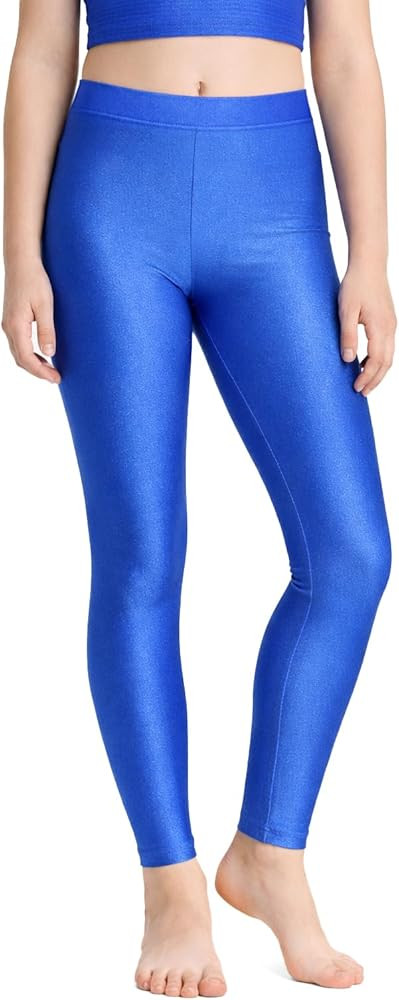 Lilax Girls' Athletic Shiny Leggings Stretch Active Yoga Dance Pants for Kids | Amazon (US)