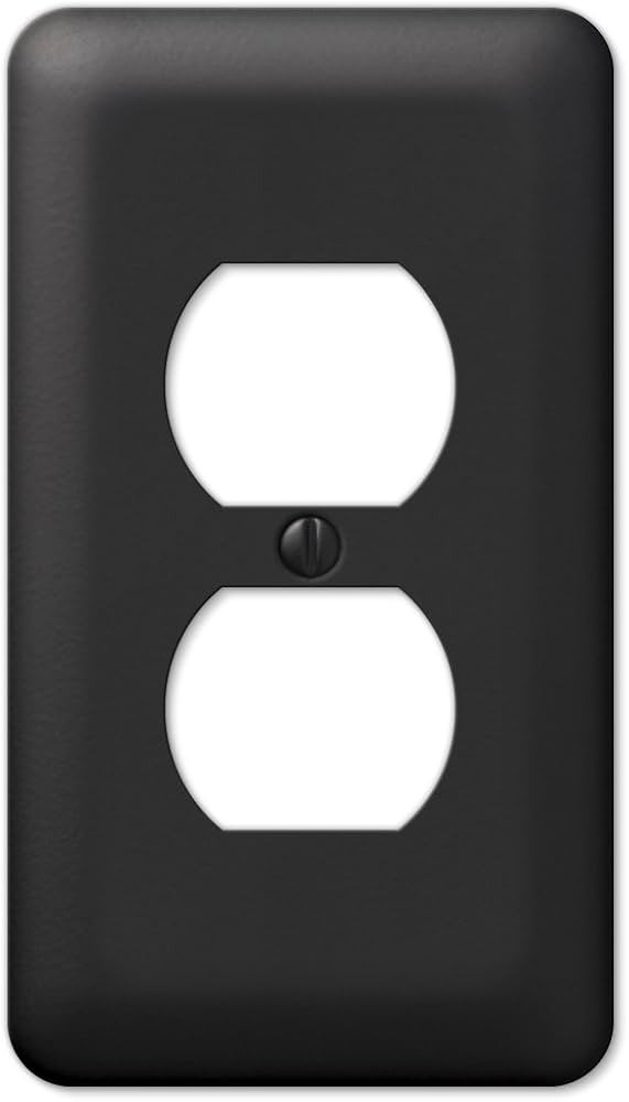 Amerelle 935DBK Devon Wallplate, 1 Duplex, Black | Amazon (US)