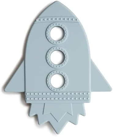 mushie Silicone Baby Teether Toy | Rocket (Cloud) | Amazon (US)