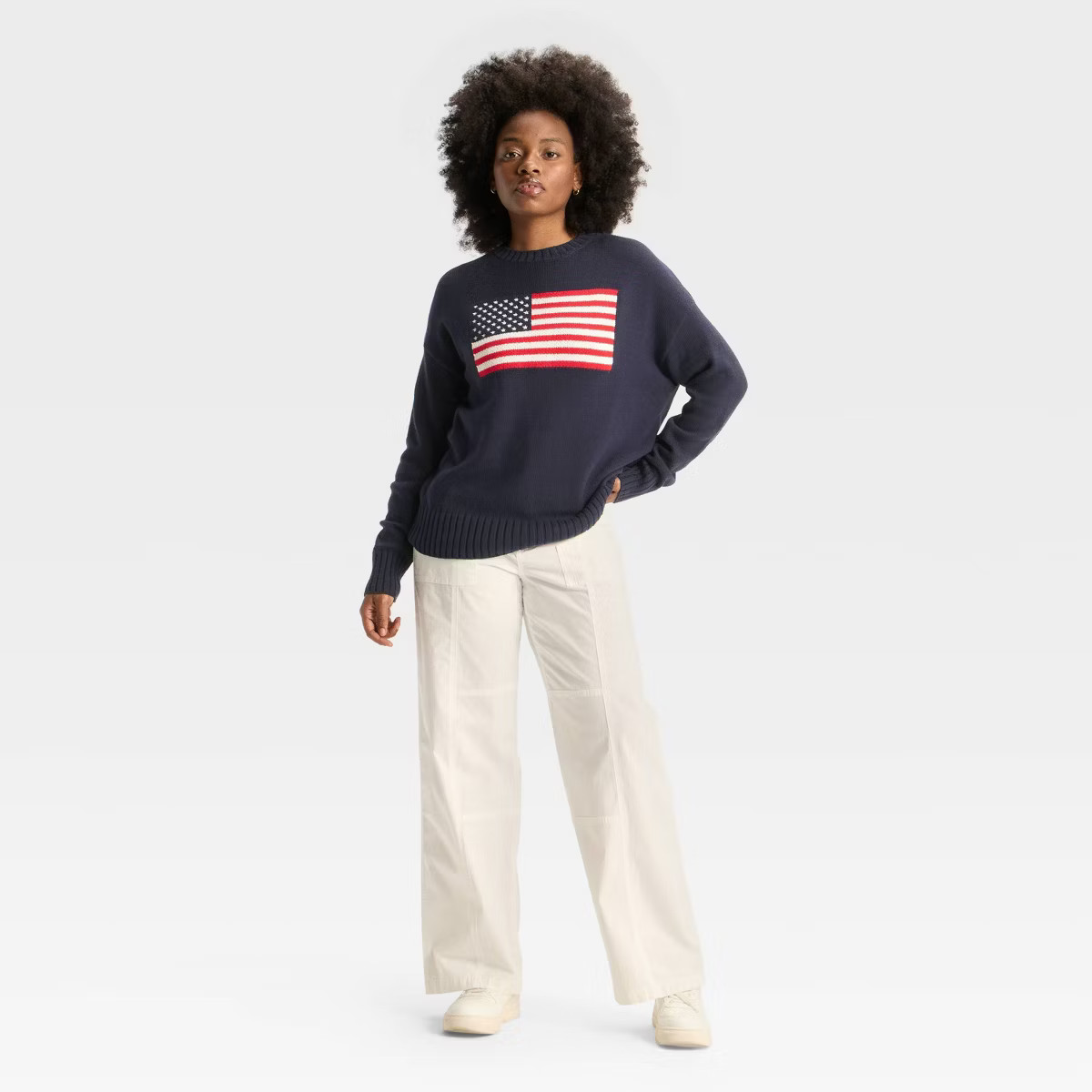 Women's Crewneck Americana Pullover Sweater - Wild Fable™ | Target