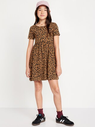 Printed Fit and Flare Dress for Girls | Old Navy (US)