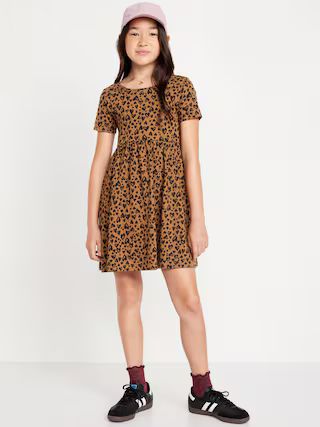 Printed Fit and Flare Dress for Girls | Old Navy (US)