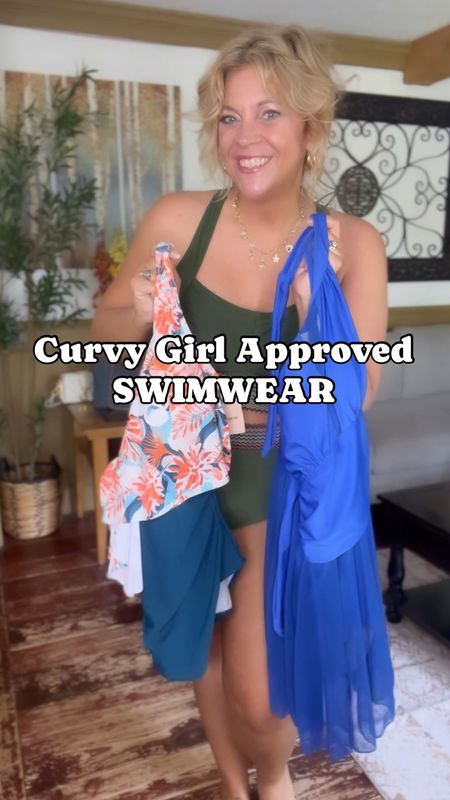 Size 12 in swim dress, Size 14/16 in bikini and one piece - use code Nicoles15 at checkout 

#LTKMidsize #LTKSwim #LTKPlusSize