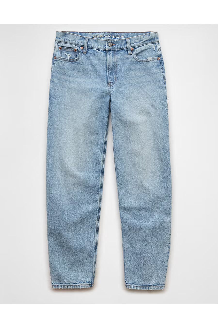 AE Stretch Barrel Jean Women's Skylight 2 Long | American Eagle Outfitters (US & CA)