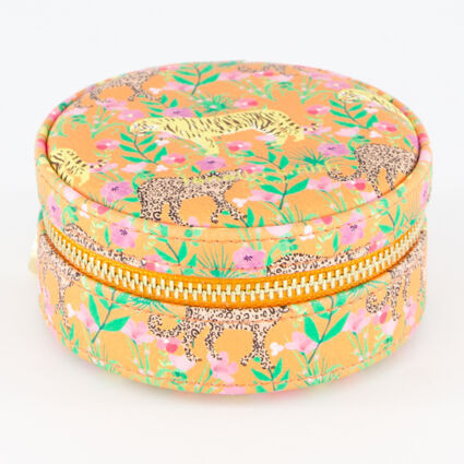 Orange Jungle Round Mini Jewellery Case | TK Maxx
