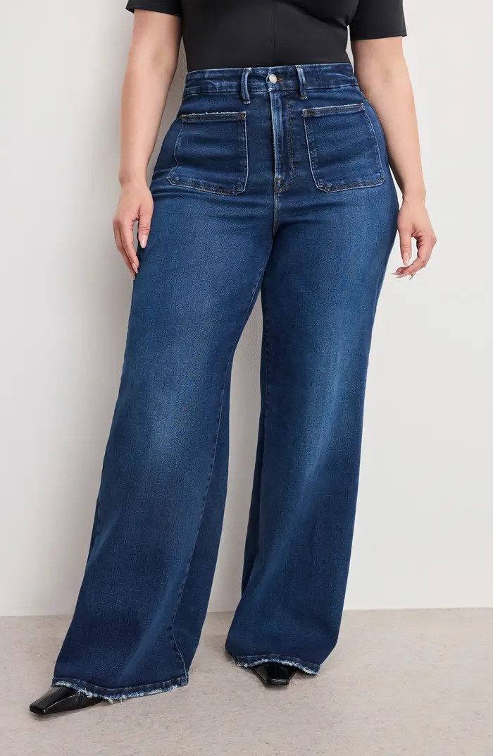 Soft Tech Good Waist Palazzo Jeans | Nordstrom