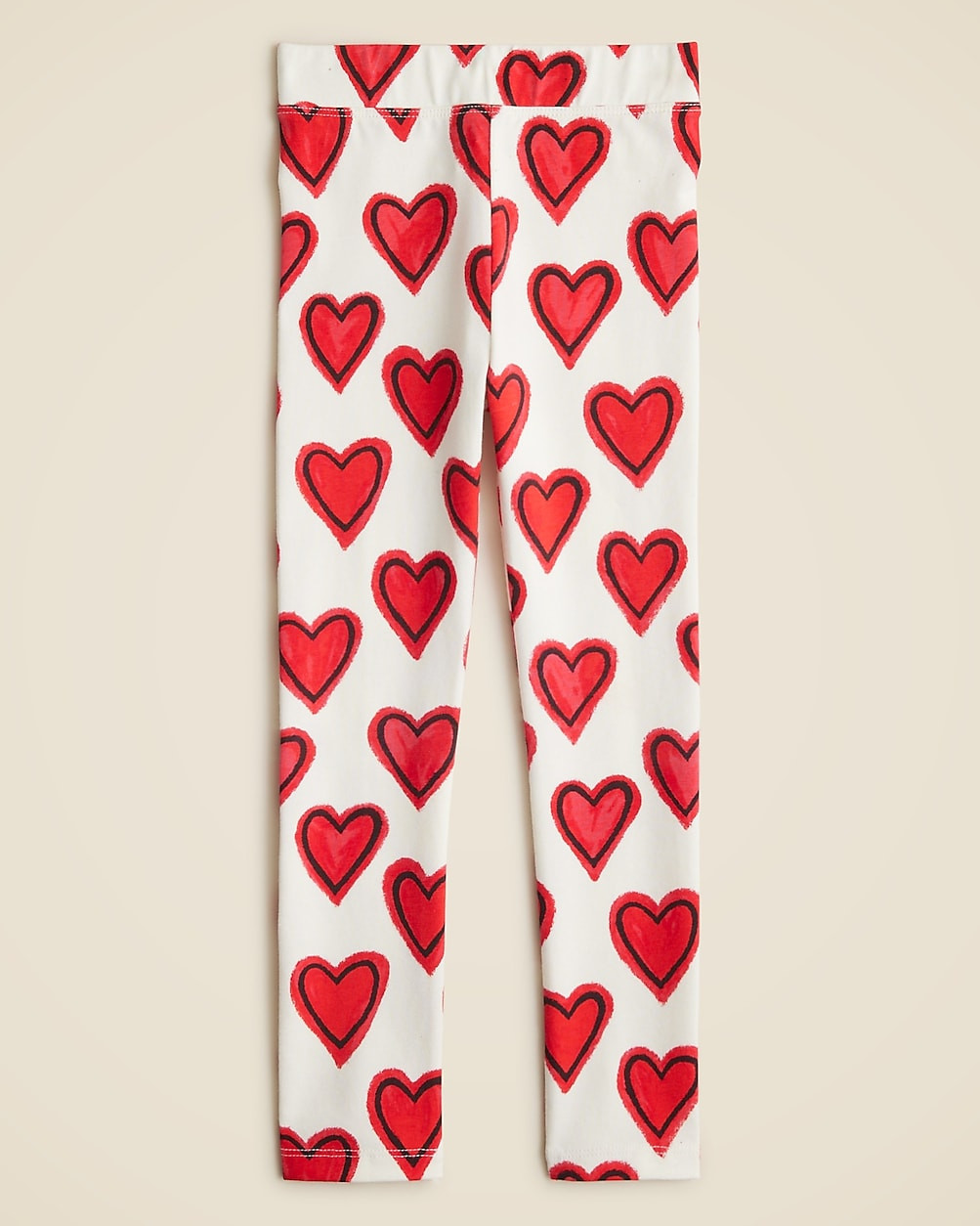 Girls' everyday leggings in heart print | J. Crew US