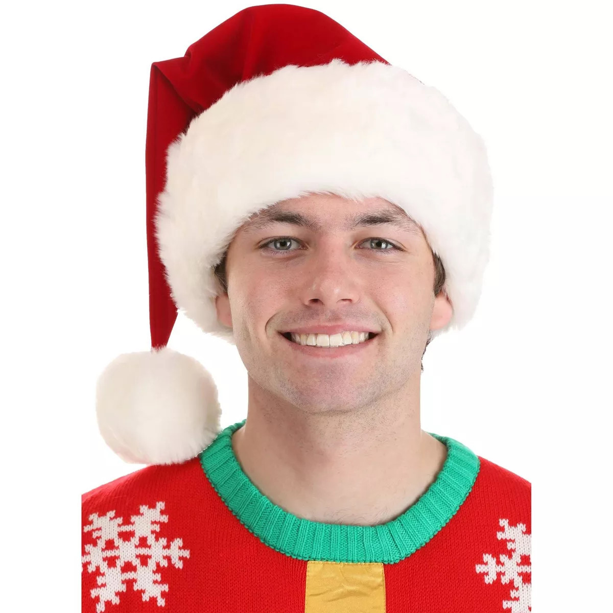 HalloweenCostumes.com One Size   Deluxe Plush Santa Claus Hat Accessory | Santa Claus Accessories... | Target