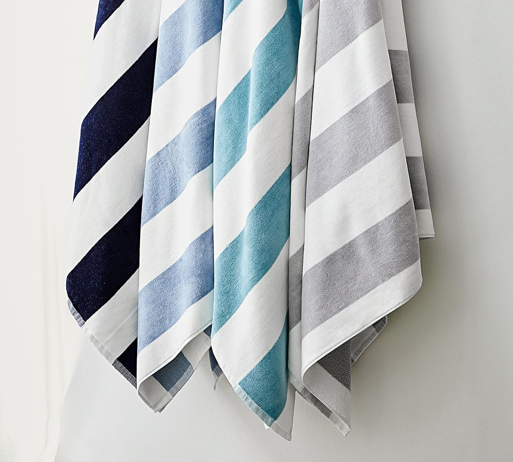 Classic Awning Striped Beach Towel | Pottery Barn (US)