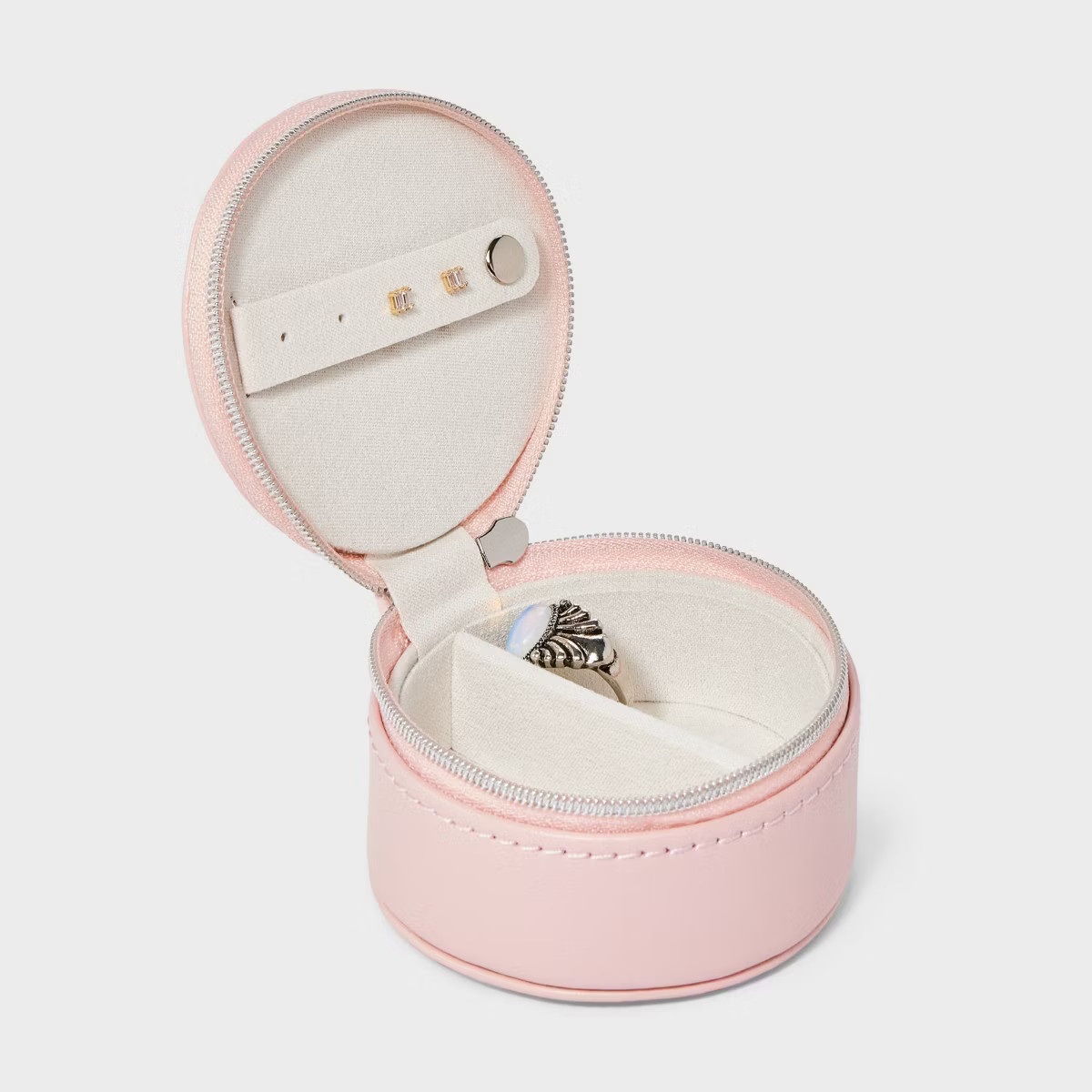 Round Travel Jewelry Organizer with Pearl Bow - A New Day™ | Target