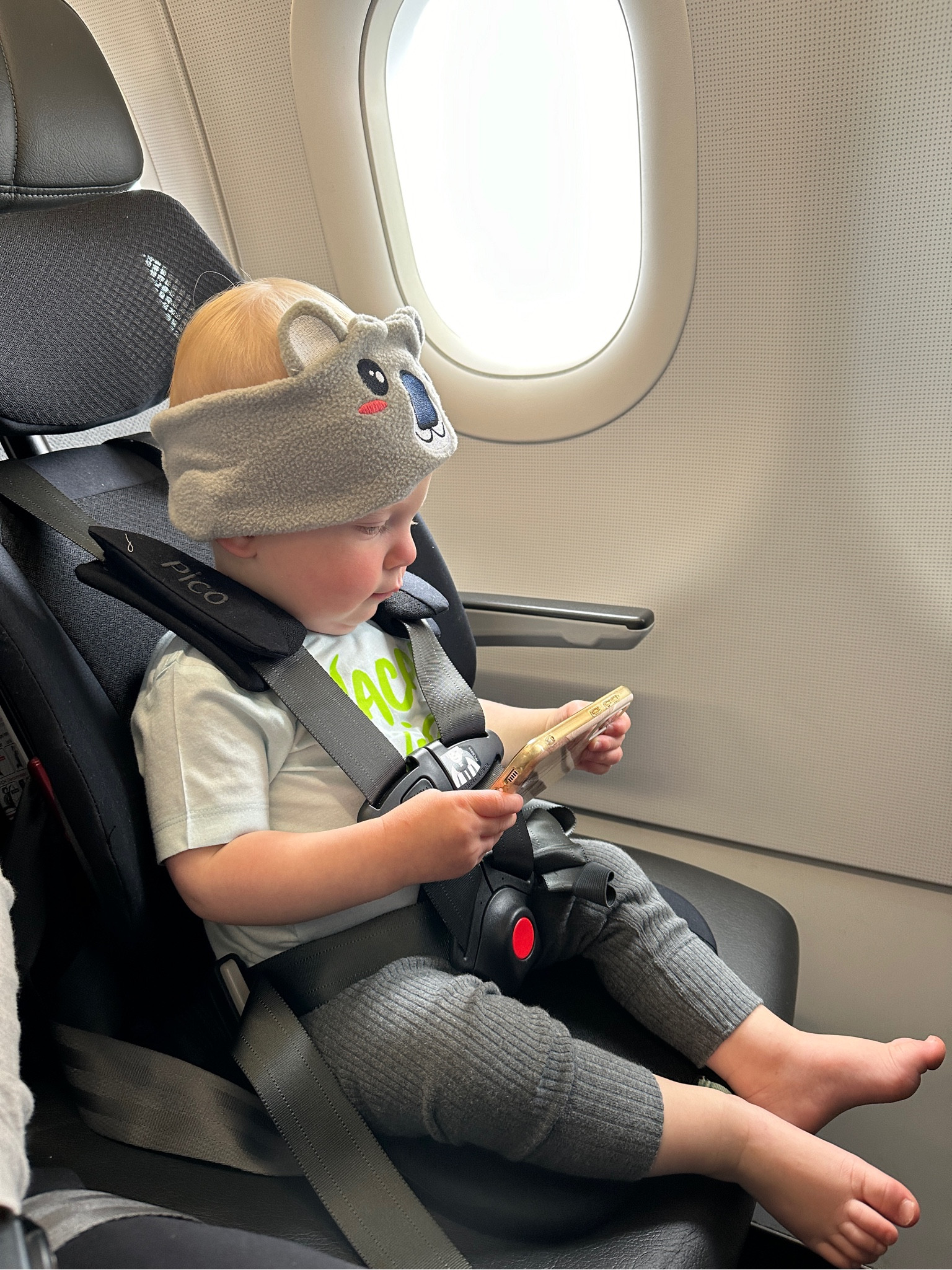Bought the Wayb travel car seat for the plane and the bus transfer to the hotel. It was easy to install, light and Reece even fell asleep in it! 
•
#travelhack #travel #babytravel 

#LTKFamily #LTKTravel #LTKBaby