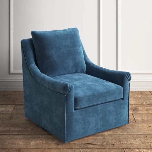 Atlanta Velvet Swivel Armchair | Wayfair North America