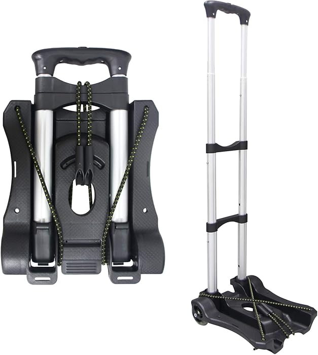 Sutekus Folding Hand Truck and Dolly 110-lbs Lightweight Portable Luggage Cart for School Travel ... | Amazon (US)