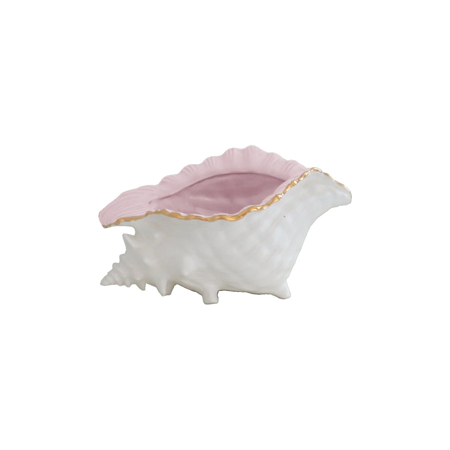 Conch Bowl with 22K Gold Accent | Ruby Clay Company