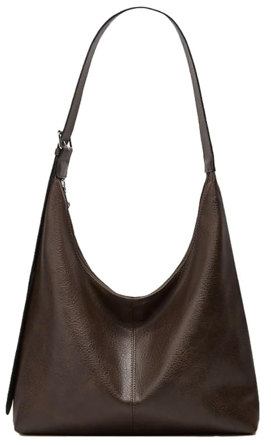 Slouchy Tote Bags for Women Retro Vegan Leather Shoulder Crossbody Bag Faux Leather Handbag Purse... | Amazon (US)