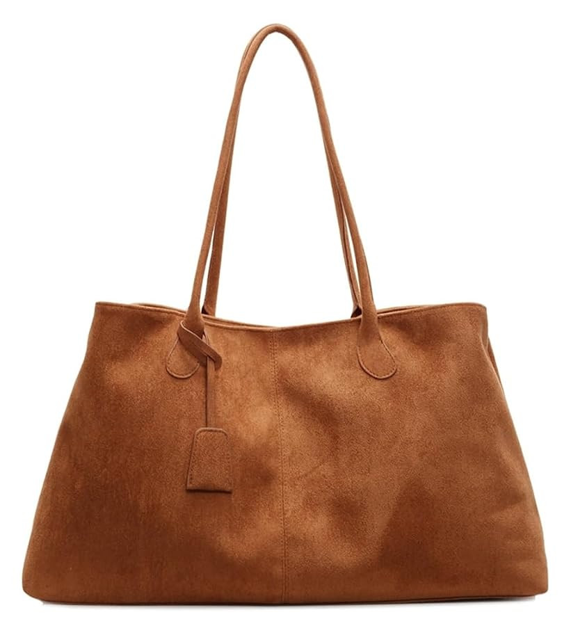 Slouchy Suede Hobo Bags Women Trendy Crescent Crossbody Purses Underarm Shoulder Bag Travel Colle... | Amazon (US)