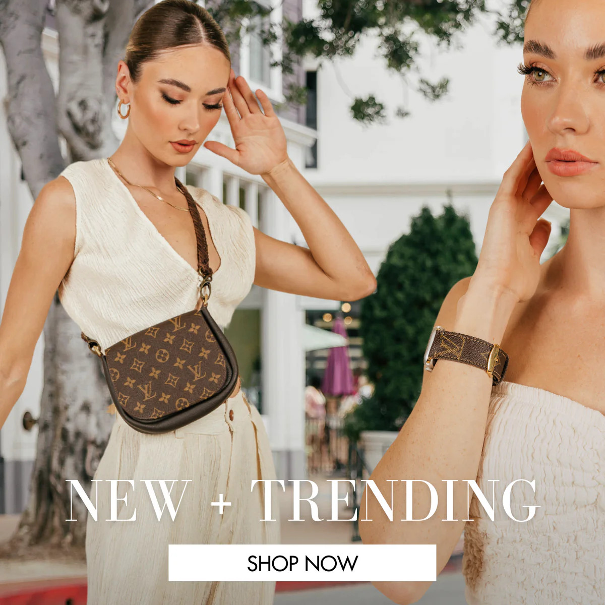 Cream Peach By The Pool Voyager- Vachetta | Vintage Boho