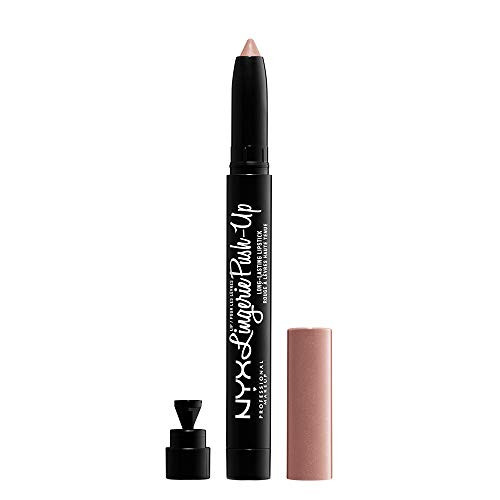 NYX PROFESSIONAL MAKEUP Lip Lingerie Push-Up Long Lasting Plumping Lipstick - Lace Detail (Nude Pink | Amazon (US)