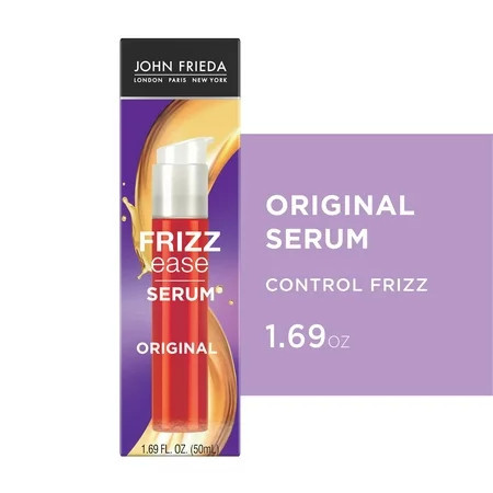 John Frieda Frizz-Ease Hair Serum Original formula, Anti-Frizz Heat ProteCting, 1.69 fl oz | Walmart (US)