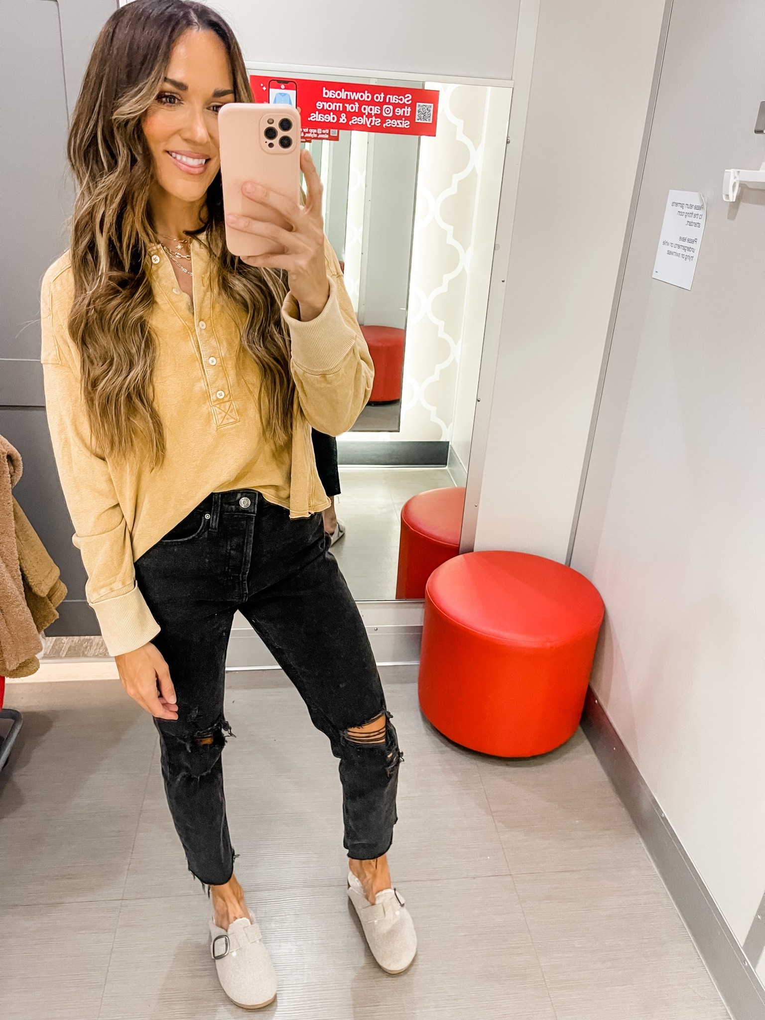 Size medium in this Henley on sale for $15

#LTKstyletip #LTKsalealert #LTKunder50