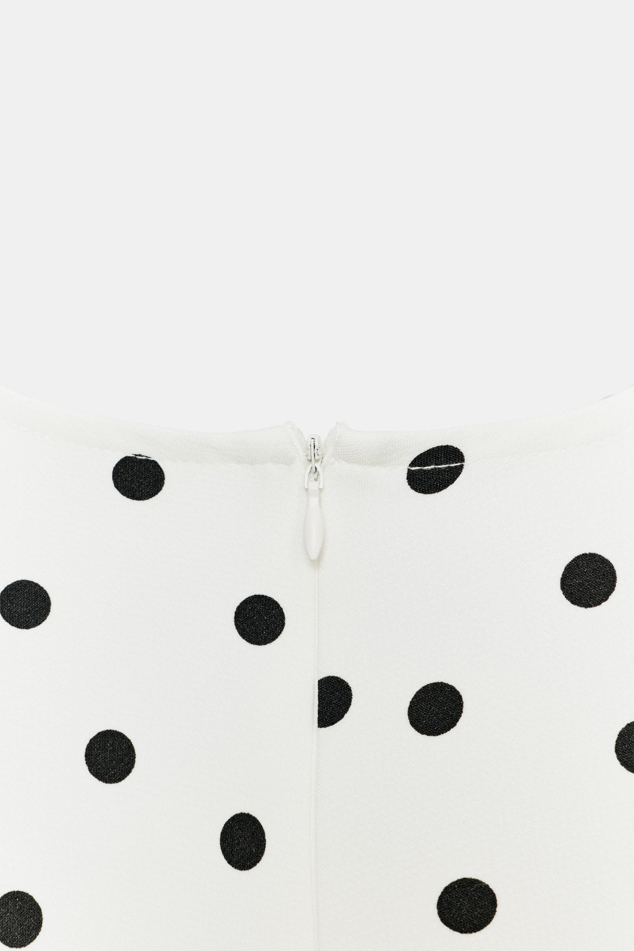 POLKA DOT SHOULDER PAD TOP | Zara US
