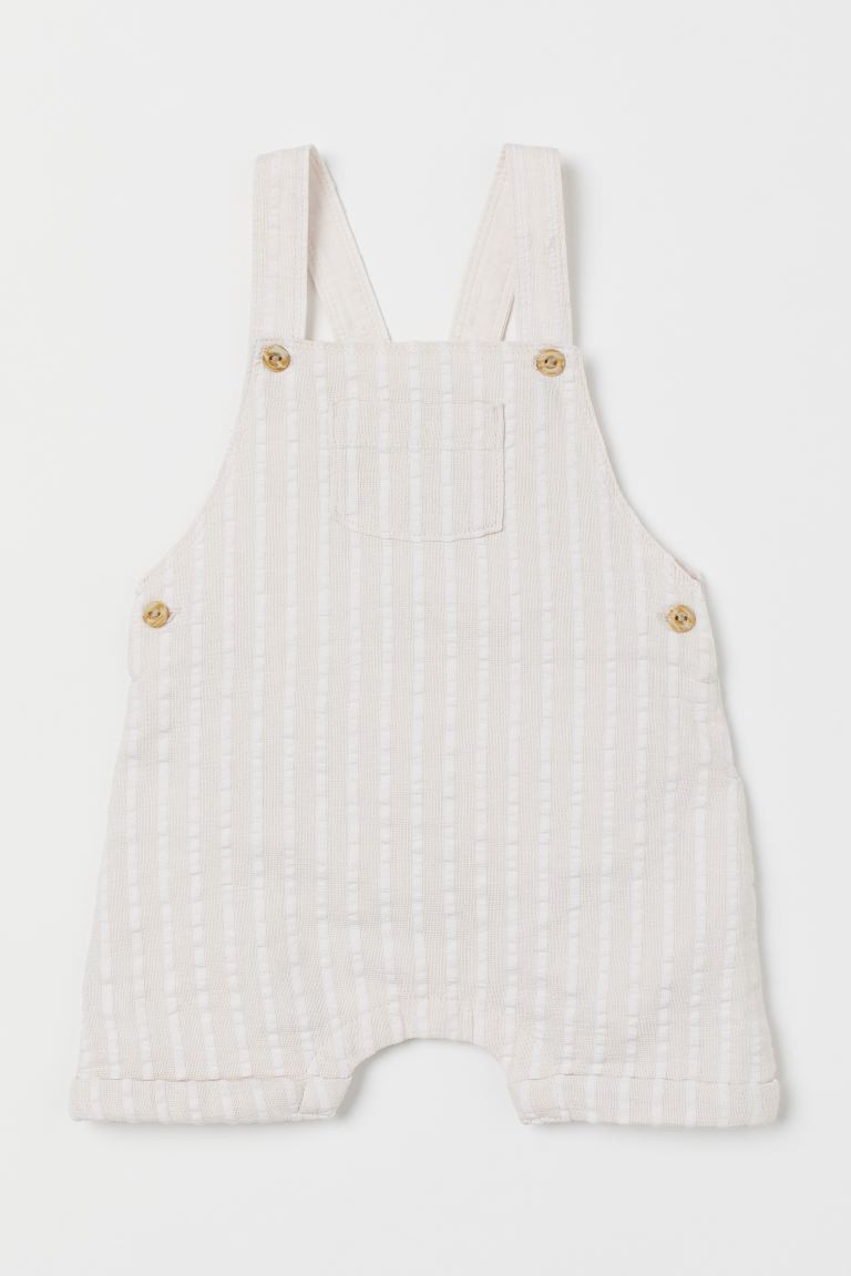 Linen-blend Bib Overalls | H&M (US + CA)