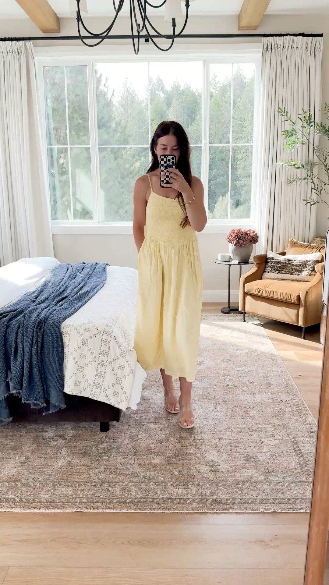 The cutest summer dress from Target. Dress it up with wedges or heels for church or a wedding or wear w sneaks for a more casual look. The yellow gingham is so cute & I love the cut & that it has pockets. Wearing XS 

Dress, butter, yellow, summer outfit, Midi, wedges, clear, wedges, target,ootd, wedding guest dress, butter yellow, vacation outfit, linen 

#LTKFindsUnder50 #LTKShoeCrush #LTKStyleTip