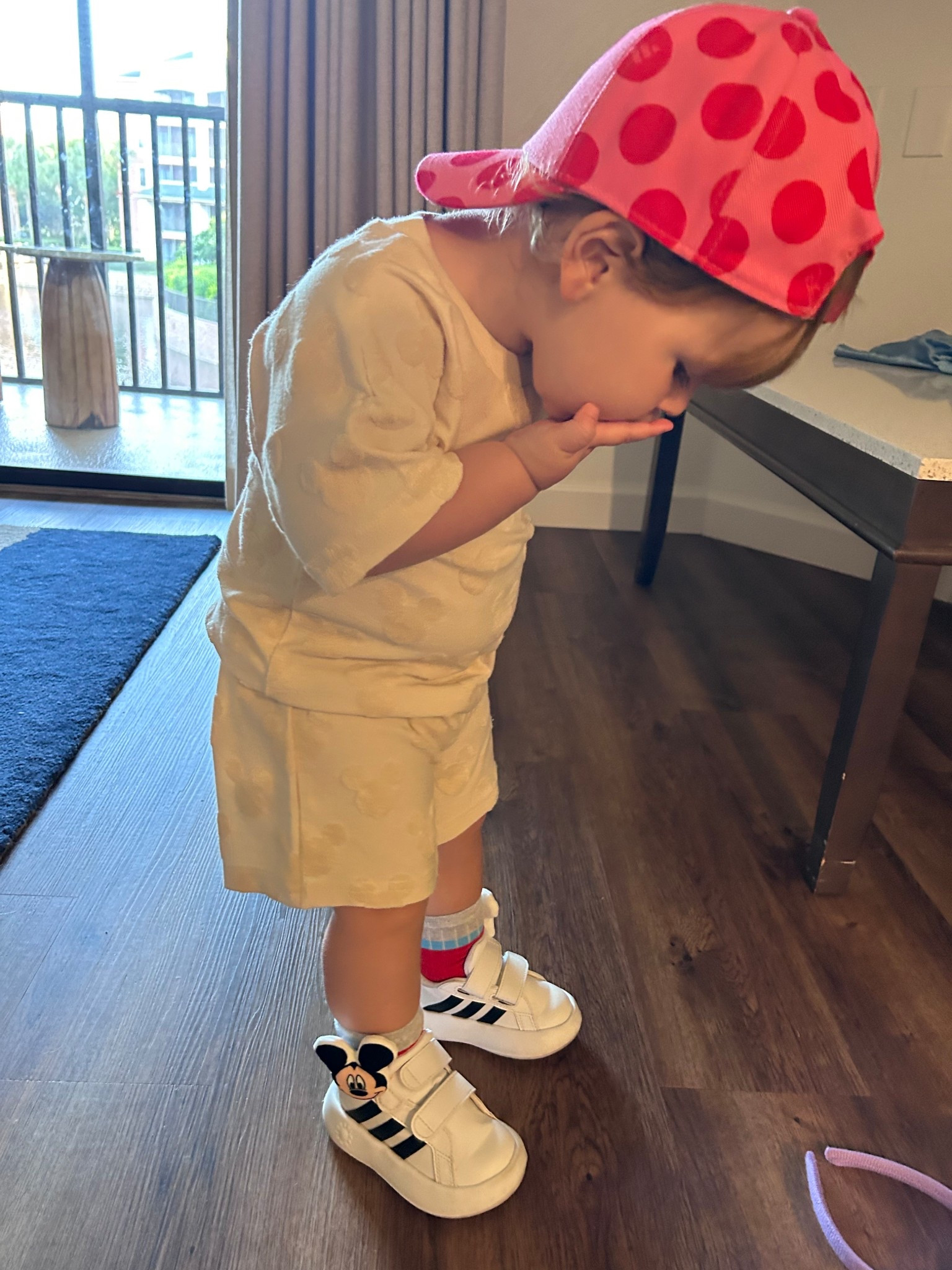 Lyons cutie Disney fit with his Mickey socks!! 